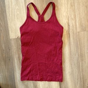 Lululemon Ribbed, built in support tank, size 6, like new